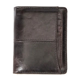 Men's Leather Wallet Short Money Clip Retro Design
