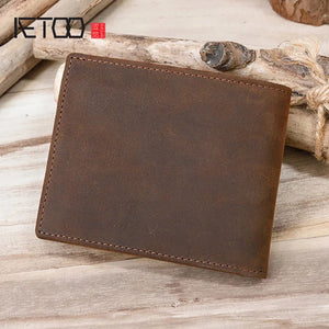 Men's Crazy Horse Leather Wallets