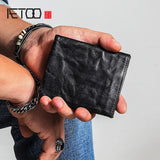 Men's Ultra-Thin Leather Clip Wallet