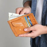Men's Ultra-Thin Leather Clip Wallet