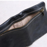 Ultra-thin Leather Wallet Short Zipper Buckle - Mini Purse for Men and Women