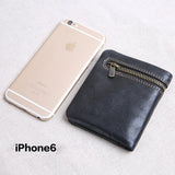 Ultra-thin Leather Wallet Short Zipper Buckle - Mini Purse for Men and Women