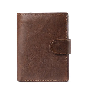 Retro Crazy Horse Leather Men's Wallet