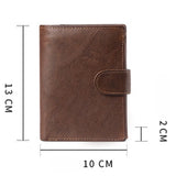Retro Crazy Horse Leather Men's Wallet
