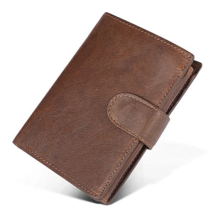Retro Crazy Horse Leather Men's Wallet