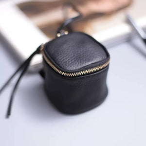 Cowhide Mini Coin Pocket Bag for Women