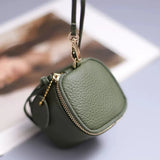 Cowhide Mini Coin Pocket Bag for Women