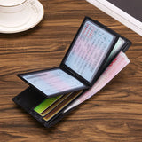 Ultra-thin Leather Men's Wallet ID Holder