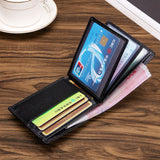 Ultra-thin Leather Men's Wallet ID Holder