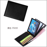 Ultra-thin Leather Men's Wallet ID Holder