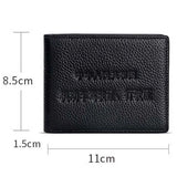 Ultra-thin Leather Men's Wallet ID Holder
