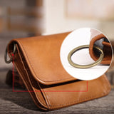 Zero Wallet Oil Wax Leather Ladies Small Purse RFID Pocket Handbag