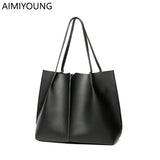 Women Leather Handbags Large Shoulder Bags Ladies Tote Bag