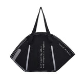 Mask Shape Canvas Bag Women Shoulder Bag Large-capacity Shopping Handbag