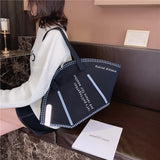 Mask Shape Canvas Bag Women Shoulder Bag Large-capacity Shopping Handbag