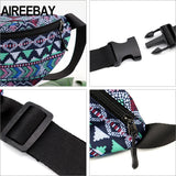 Bohemian Style Waist Pack Vintage Printed Travel Phone Pouch