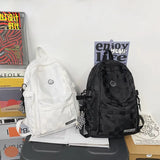 Waterproof Nylon Backpack for Teenage Girl Schoolbag