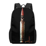 AK47 Handgun Bullets 3D Print Backpack for Boys Girls 16 Inch School Bag