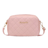 AKTE Small Shoulder Bag Women's Rhombus Embroidered Line Chain Crossbody