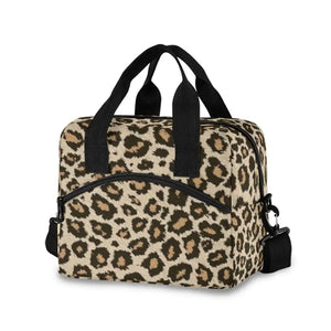 ALAZA Insulated Thermal Lunch Bag Leopard Print Tote Box
