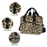 ALAZA Insulated Thermal Lunch Bag Leopard Print Tote Box