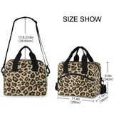 ALAZA Insulated Thermal Lunch Bag Leopard Print Tote Box