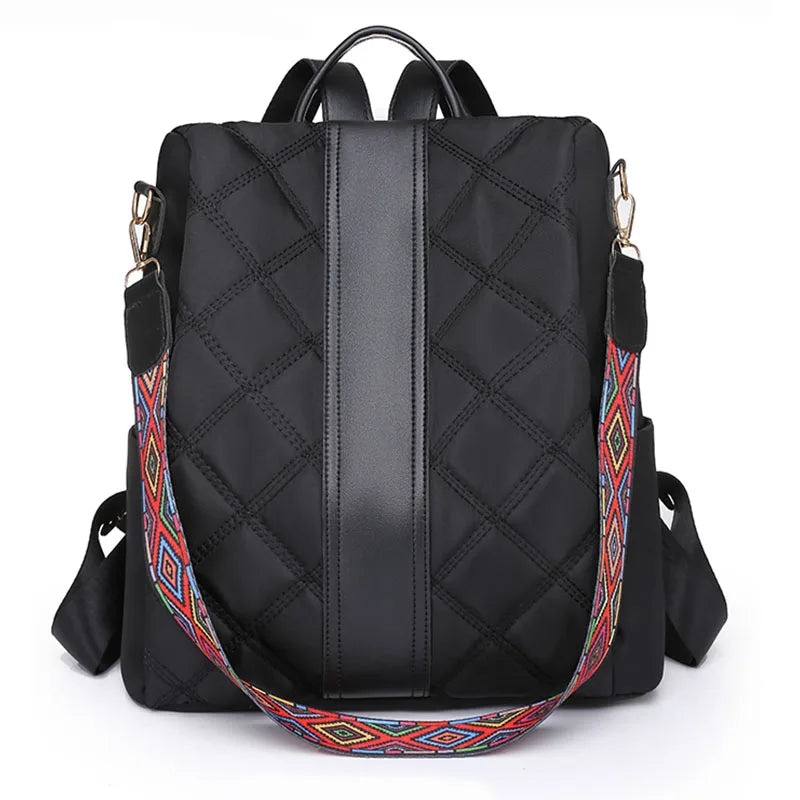 Anti Theft Backpack Women Leather Large School Bags For Girls