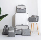 7pcs Waterproof Travel Packing Cubes Clothing Storage