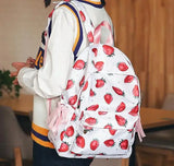 Fruit Printing Backpacks for Teenagers Girl Laptop Bag