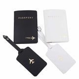 Lover Couple Passport Cover Travel Wedding PU Passport Holder