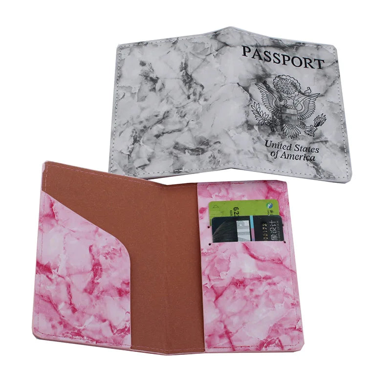 Marbling Passport Cover Luggage Tag Set
