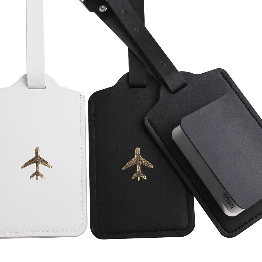 Solid Airplane Passport Cover Luggage Tag Couple wedding Passport Cover Case