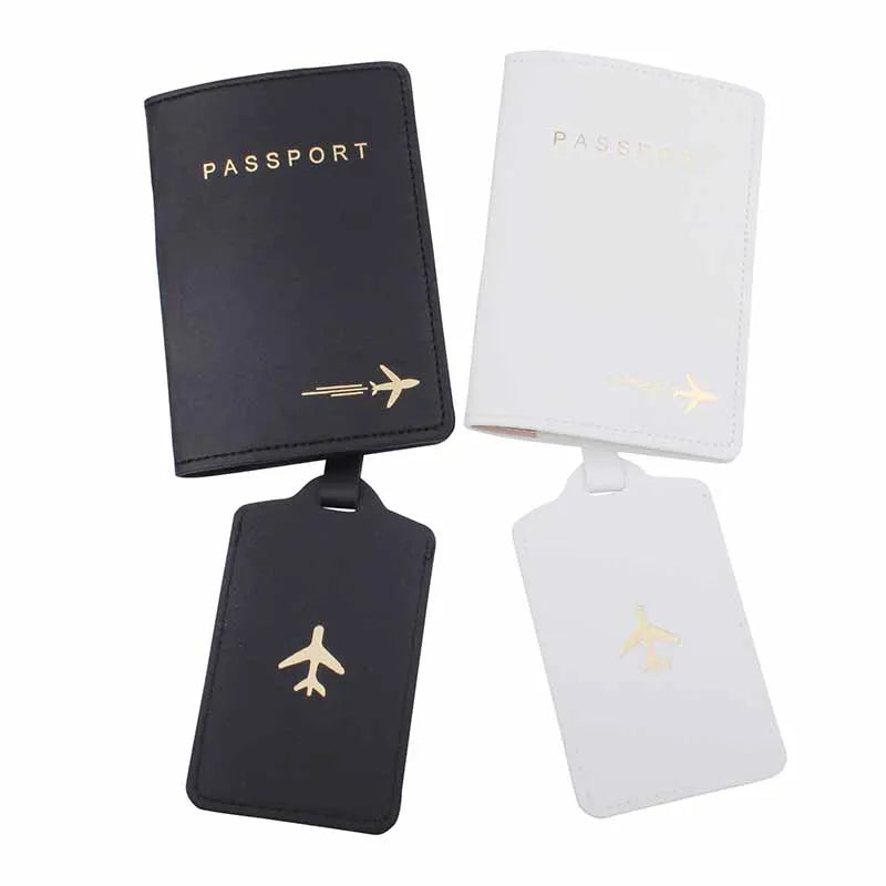 Mr Mrs Passport Cover Luggage Tag Set AN28