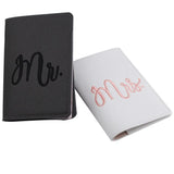 Embroidery Mr Mrs Lover Couple Passport Cover Set