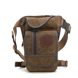 AOLAILUDI Canvas Leg Drop Fanny Pack Waist Bag
