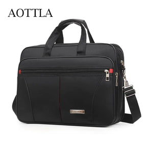 Men's 17.5-Inch Laptop Bag Nylon Shoulder Briefcase