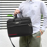 Men's 17.5-Inch Laptop Bag Nylon Shoulder Briefcase