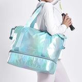 Large Capacity Women's Shoulder Bag Nylon Top Handle Casual Sports Bag