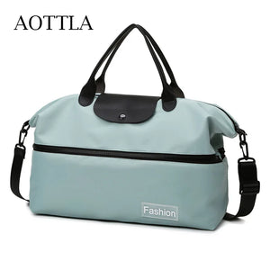 Nylon Gym Yoga Bag Women Fitness Duffle Outdoor Waterproof Handbag