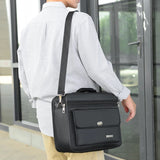 Men's 17in Briefcase Handbag Large Capacity Business & Casual Shoulder Bag