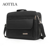 Men's 17in Briefcase Handbag Large Capacity Business & Casual Shoulder Bag