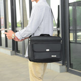 Men's 17in Briefcase Handbag Large Capacity Business & Casual Shoulder Bag