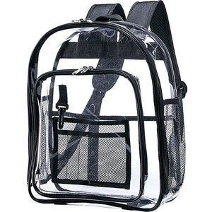 ASDS-Heavy Duty Clear Backpack,Security Transparent School Backpack