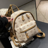 ASHINE Cartoon Printing Schoolbags Women Backpack Leather Student Girls School M