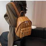 ASHINE Cartoon Printing Schoolbags Women Backpack Leather Student Girls School M