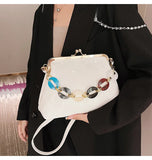 ASHINE Chain Shoulder Bags Set for Women Crocodile Purses and Handbags