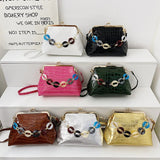 ASHINE Chain Shoulder Bags Set for Women Crocodile Purses and Handbags
