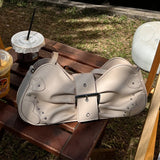 ASHINE European Ladies Shoulder Messenger Bag Ruched Belt Lock Women