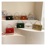 ASHINE Crocodile Shoulder Messenger Bag For Women Stone Pattern Hand Bags