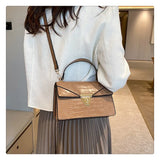 ASHINE Crocodile Shoulder Messenger Bag For Women Stone Pattern Hand Bags